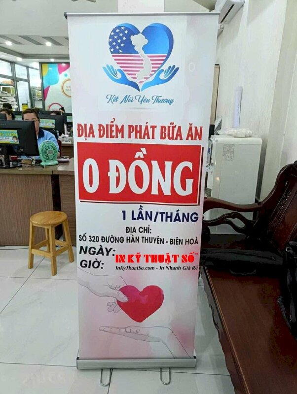 Standee cuốn chương trình thiện nguyện - In Kỹ Thuật Số Since 2006 - Ảnh: 2