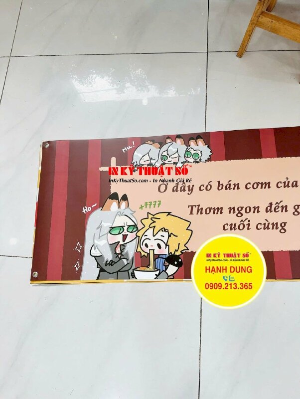 In banner quảng cáo hội chợ Festival lễ hội màu sắc, in banner PP mực dầu càn mờ đóng khoen 4 góc - INKTS2872