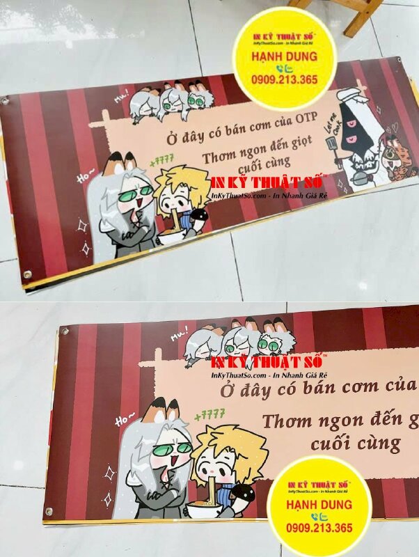 In banner quảng cáo hội chợ Festival lễ hội màu sắc, in banner PP mực dầu càn mờ đóng khoen 4 góc - INKTS2872