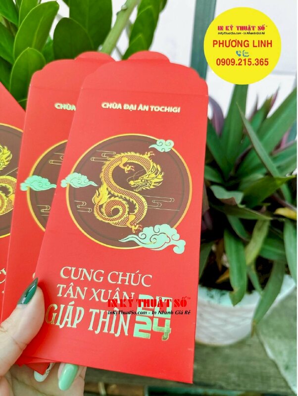 In bao lì xì Phật giáo cho chùa Việt tại Nhật Bản, hàng gửi đi Nhật từ TPHCM - INKTS1108