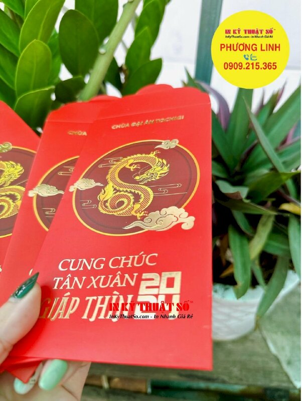 In bao lì xì Phật giáo cho chùa Việt tại Nhật Bản, hàng gửi đi Nhật từ TPHCM - INKTS1108