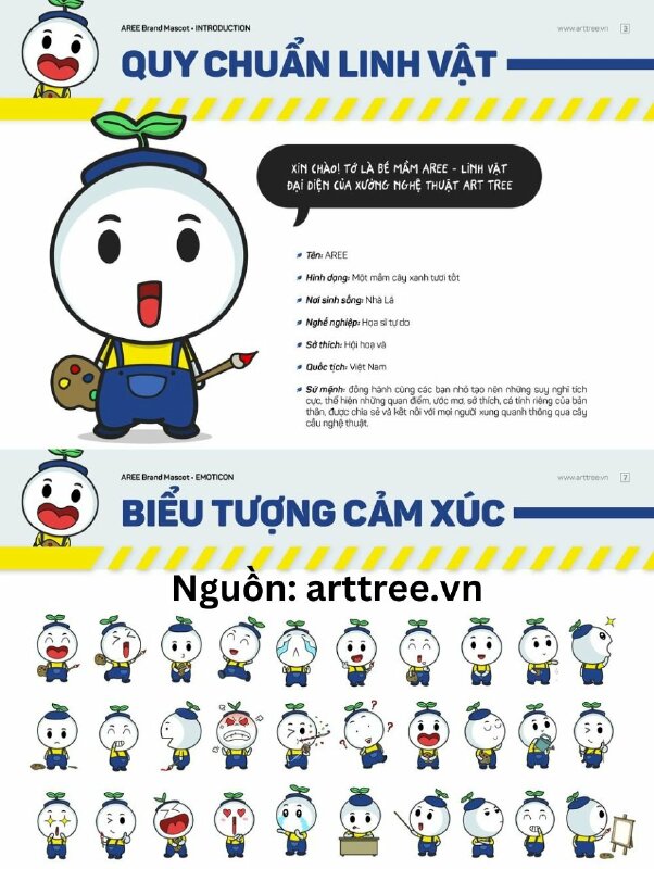 In hashtag chibi cầm tay hình linh vật xưởng nghệ thuật hệ thống lớp dạy học vẽ - INKTS2771