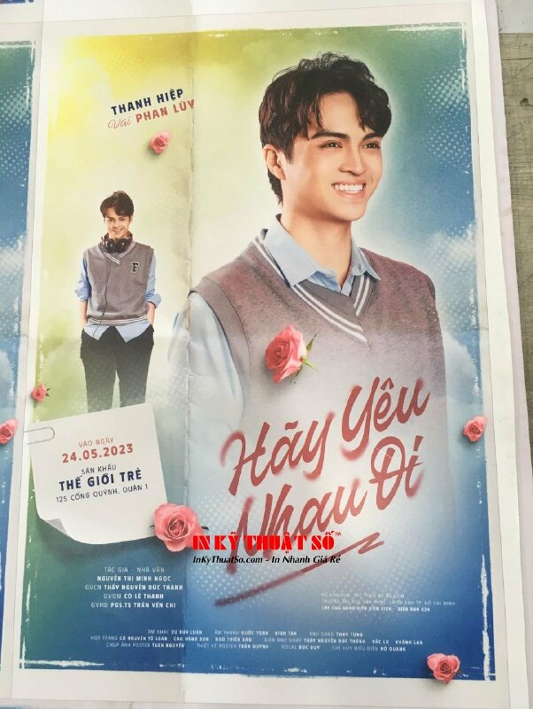 In Poster A2 khổ lớn treo kệ Standee khung gỗ chữ A, poster film, poster kịch nói - INKTS2777