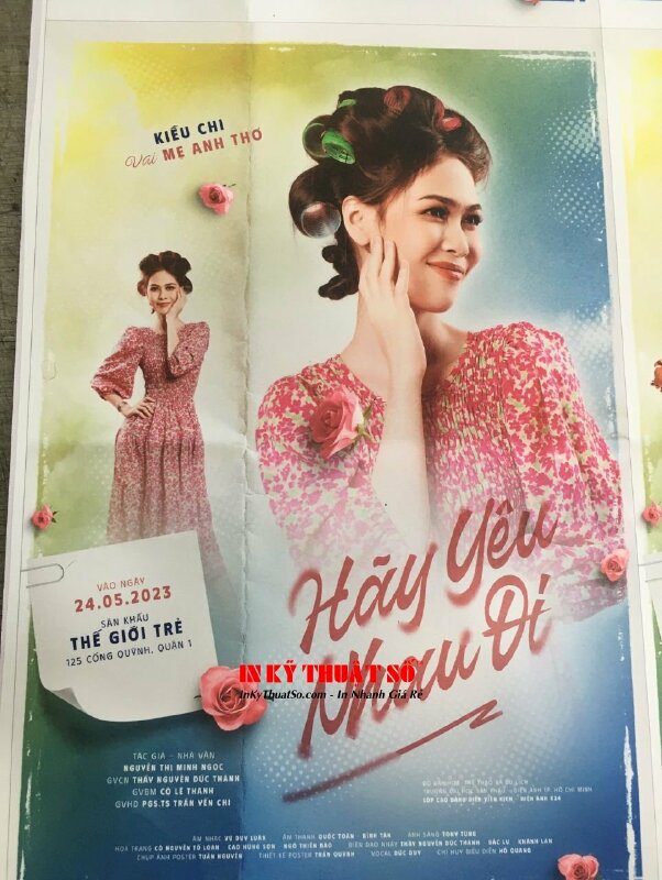 In Poster A2 khổ lớn treo kệ Standee khung gỗ chữ A, poster film, poster kịch nói - INKTS2777