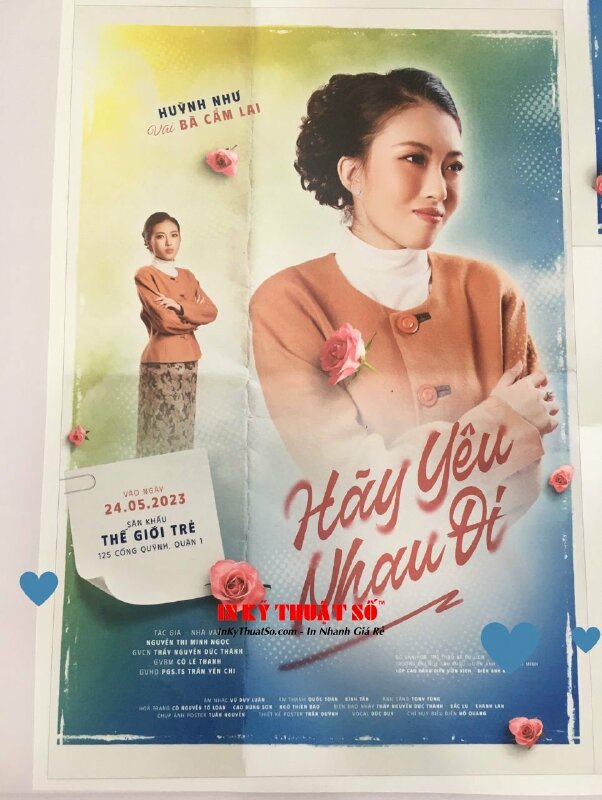 In Poster A2 khổ lớn treo kệ Standee khung gỗ chữ A, poster film, poster kịch nói - INKTS2777