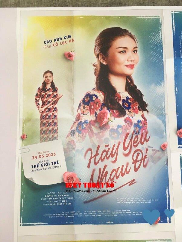 In Poster A2 khổ lớn treo kệ Standee khung gỗ chữ A, poster film, poster kịch nói - INKTS2777