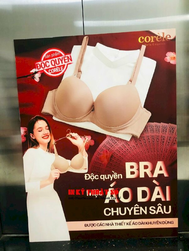 In Poster Formex khuyến mãi để kệ Standee khung gỗ chữ A, poster cứng cho shop đồ lót, cửa hàng nội y - INKTS2778