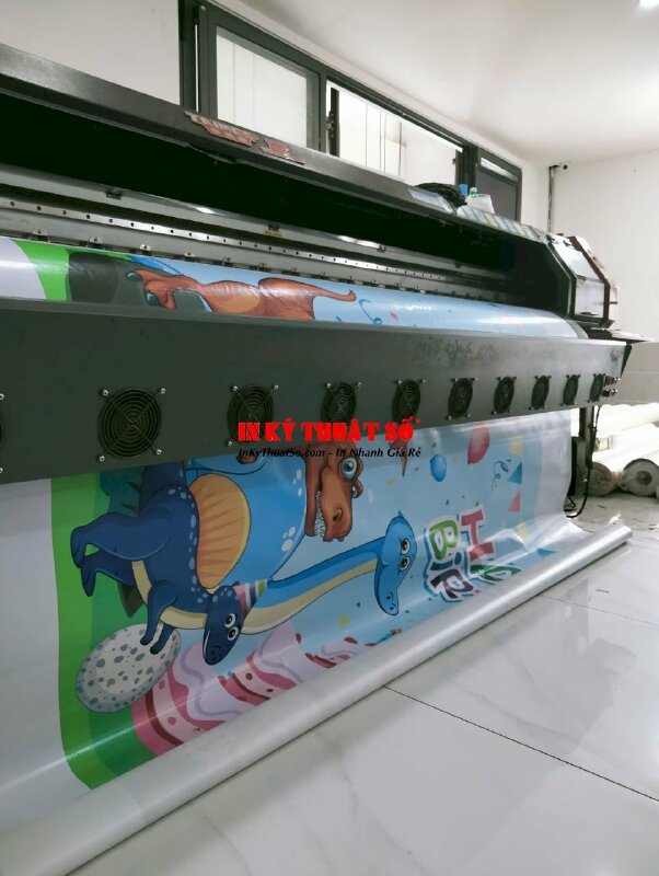 In phông nền hoa lá khổ lớn theo yêu cầu tại In Kỹ Thuật Số