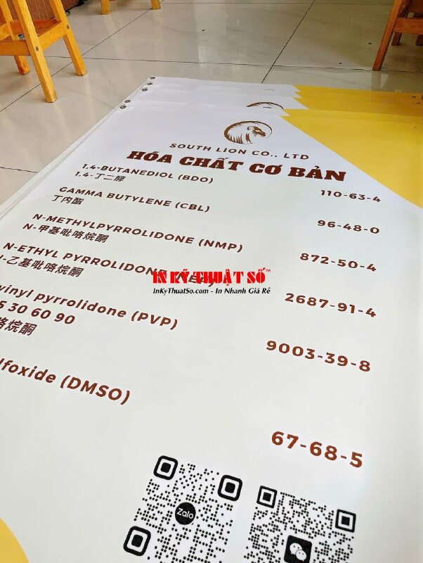 Combo Poster & Standee giới thiệu sản phẩm hóa chất tại gian hàng hội chợ triển lãm ngành, in đa ngôn ngữ Việt Anh Trung - INKTS2895