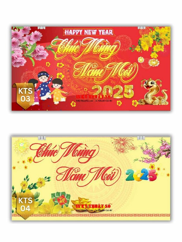 In back drop sự kiện Chúc Mừng Năm Mới, Happy New Year phông nền khổ lớn in nhanh - INKTS2955