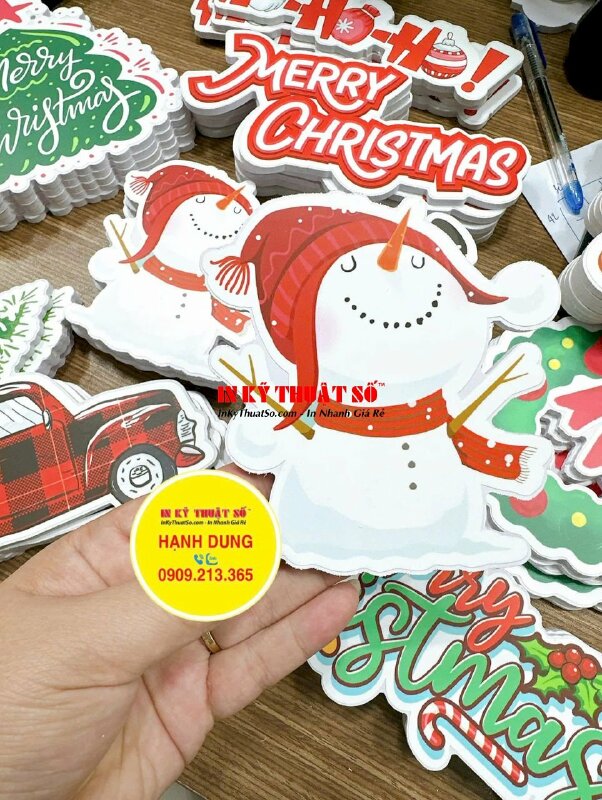 In file vector Giáng sinh lên chất liệu Formex làm mô hình trang trí Noel - INKTS2888