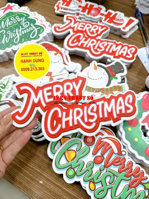 In file vector Giáng sinh lên chất liệu Formex làm mô hình trang trí Noel - INKTS2888