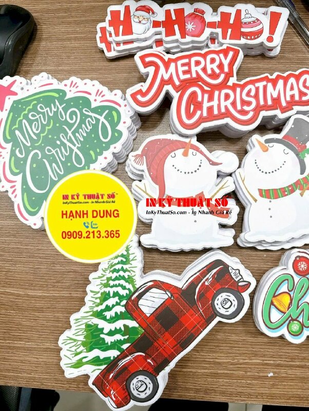 In file vector Giáng sinh lên chất liệu Formex làm mô hình trang trí Noel - INKTS2888