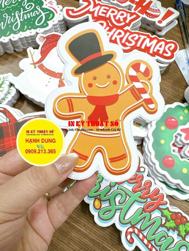 In file vector Giáng sinh lên chất liệu Formex làm mô hình trang trí Noel - INKTS2888