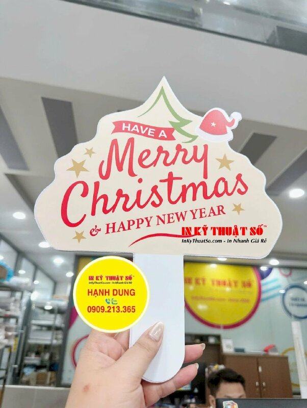 In hashtag cầm tay Merry Christmas and Happy New Year! - INKTS2979