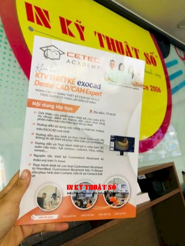 Mẫu tờ rơi về nha khoa - ấn phẩm tại In Kỹ Thuật Số Since 2006