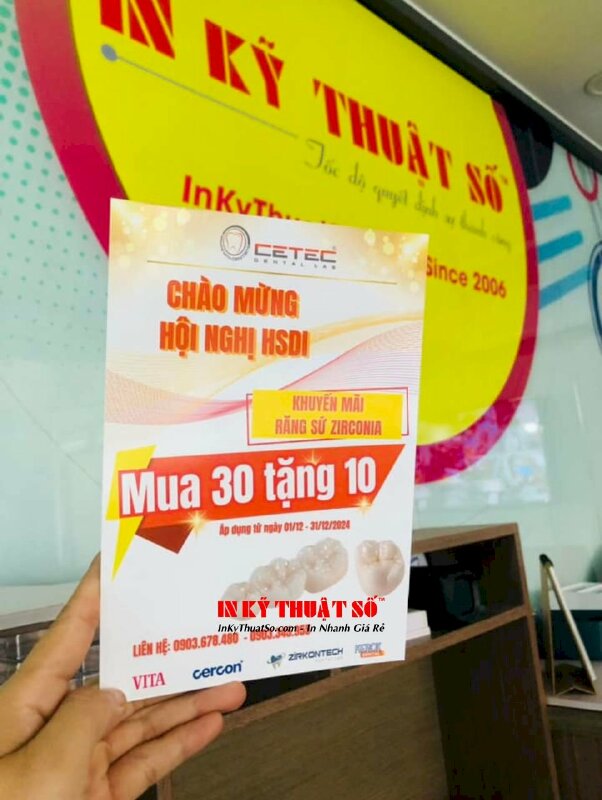 Mẫu tờ rơi khóa học nha khoa - In Kỹ Thuật Số Since 2006