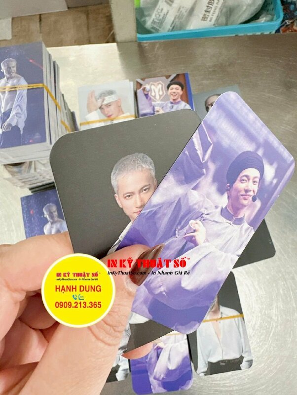 Set Lomo card bo góc size chuẩn cán mờ, thẻ card in hình thần tượng, idol, fan meeting - INKTS2882