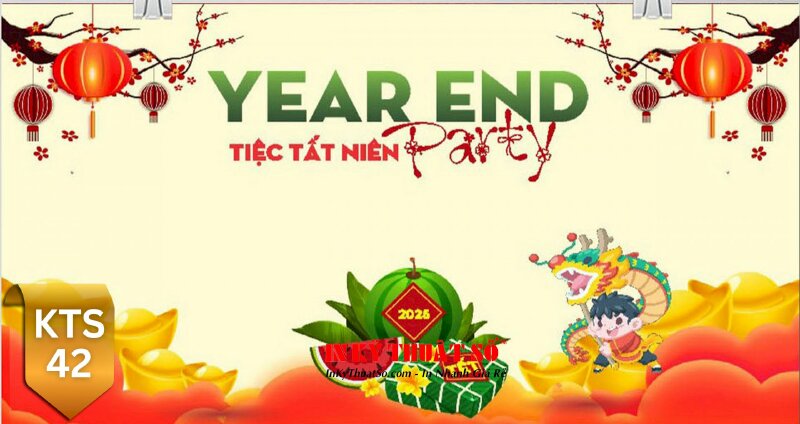 In phông nền Tổng Kết Cuối Năm Chào Xuân 2025, backdrop Tiệc Tất Niên YEP - INKTS2974