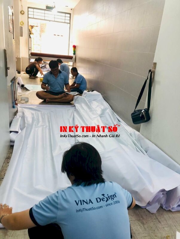 Gia công bạt hiflex làm backdrop sự kiện tại In Kỹ Thuật Số Since 2006