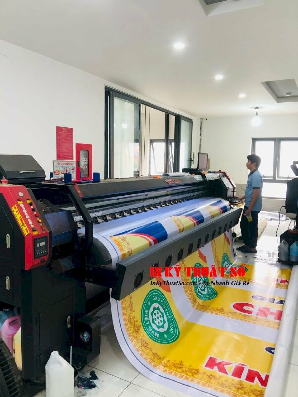 In băng rôn cho nhà Chùa trên bạt hiflex - In Kỹ Thuật Số Since 2006