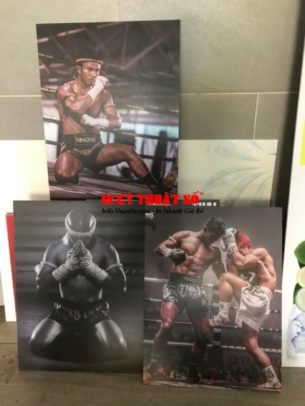 Tranh võ sĩ Muay Thái - in PP cán format tại In Kỹ Thuật Số Since 2006
