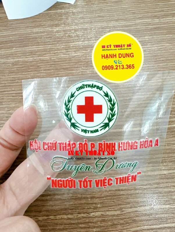 Nhãn UV DTF dán ly sứ làm quà tặng tuyên dương cá nhân tiêu biểu phong trào xã hội - INKTS2993