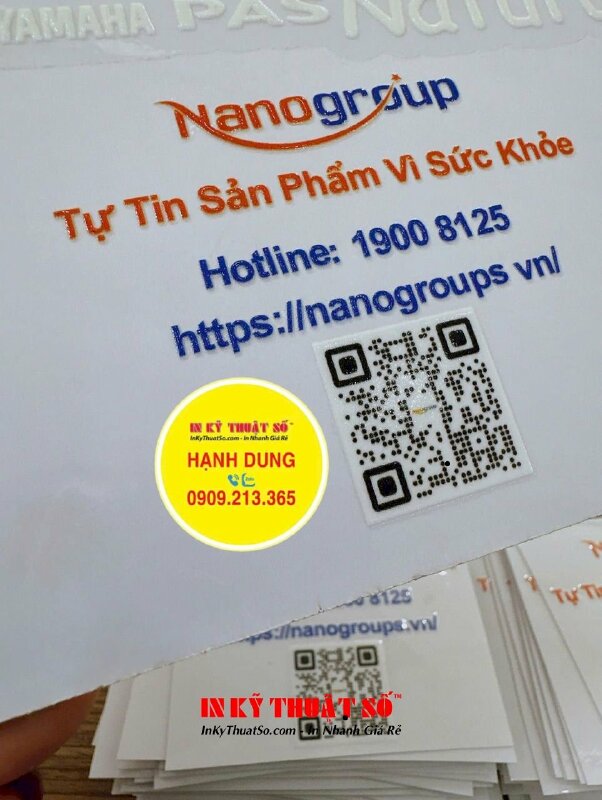 Tem nổi in logo thương hiệu dán lên quà tặng khách hàng, in UV DTF - INKTS3141