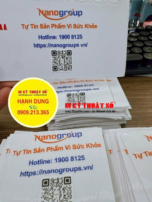 Tem nổi in logo thương hiệu dán lên quà tặng khách hàng, in UV DTF - INKTS3141