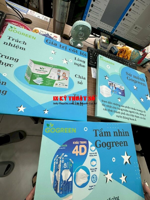 Bộ 3 tranh slogan treo văn phòng Tầm nhìn, Sứ mệnh, Giá trị cốt lõi của doanh nghiệp - INKTS943