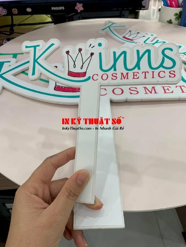 In bảng cầm tay check in shop mỹ phẩm, hashtag mỹ phẩm, cosmetic - INKTS472