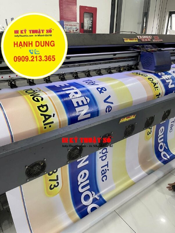 In băng rôn mở bán vé xe treo quảng cáo tại bến xe khách - INKTS1034