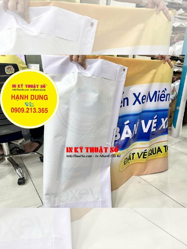 In băng rôn mở bán vé xe treo quảng cáo tại bến xe khách - INKTS1034