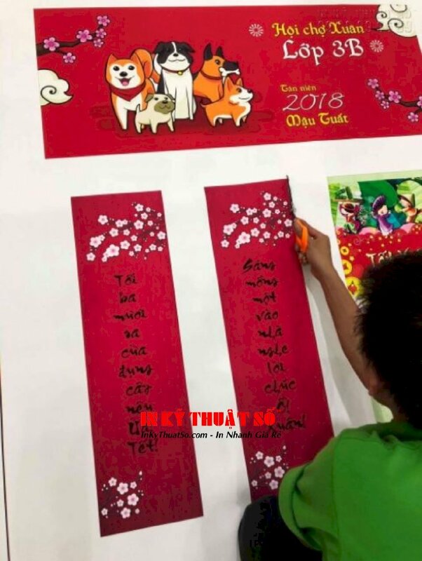 In câu liễn, câu đối Silk - INKTS149