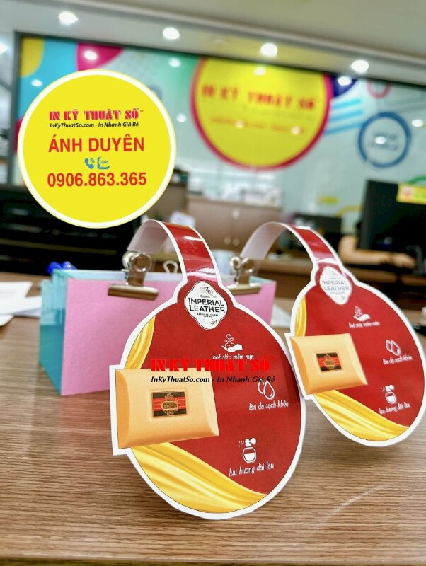 In hanger giấy C300gsm, gắn wobbler kẹp nhựa giới thiệu sản phẩm - INKTS1203