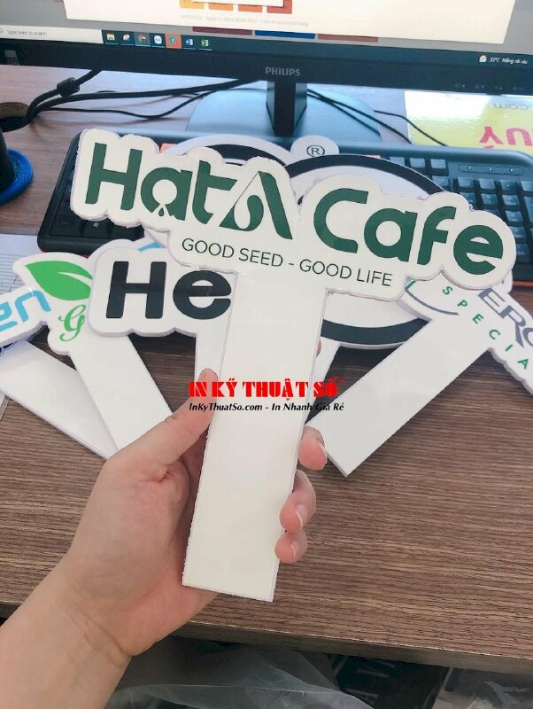 In hashtag thương hiệu quán cafe, cửa hàng cà phê - INKTS485