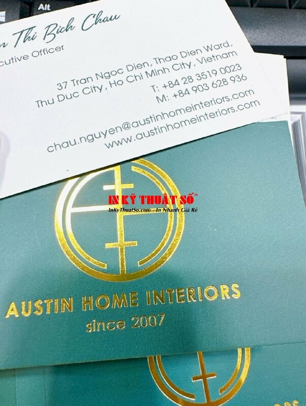 In name card ép kim, in card ép kim, name card CEO Chief Executive Officer - INKTS692