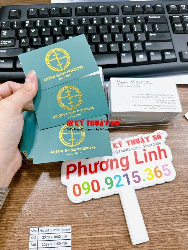 In name card ép kim, in card ép kim, name card CEO Chief Executive Officer - INKTS692