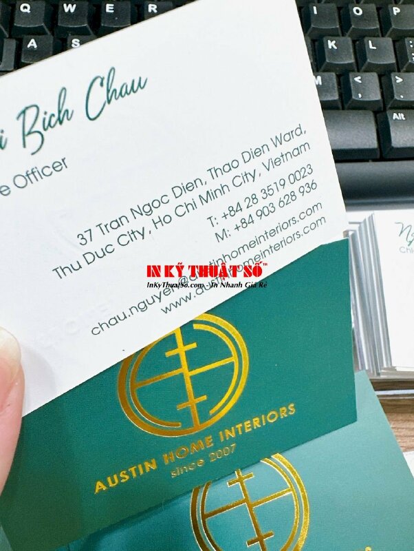 In name card ép kim, in card ép kim, name card CEO Chief Executive Officer - INKTS692