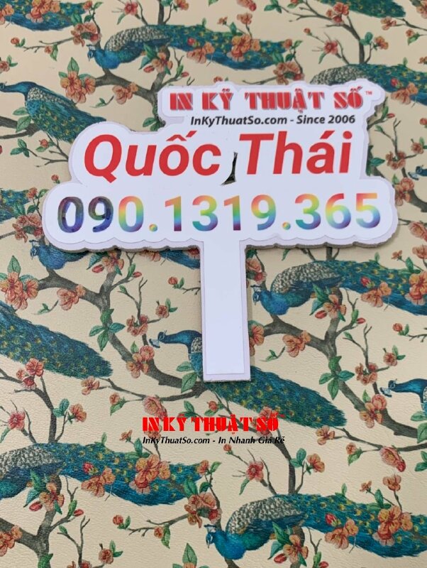 In simili họa tiết Phượng Hoàng đậu cây ngô đồng, in tấm simili hình tròn - INKTS723