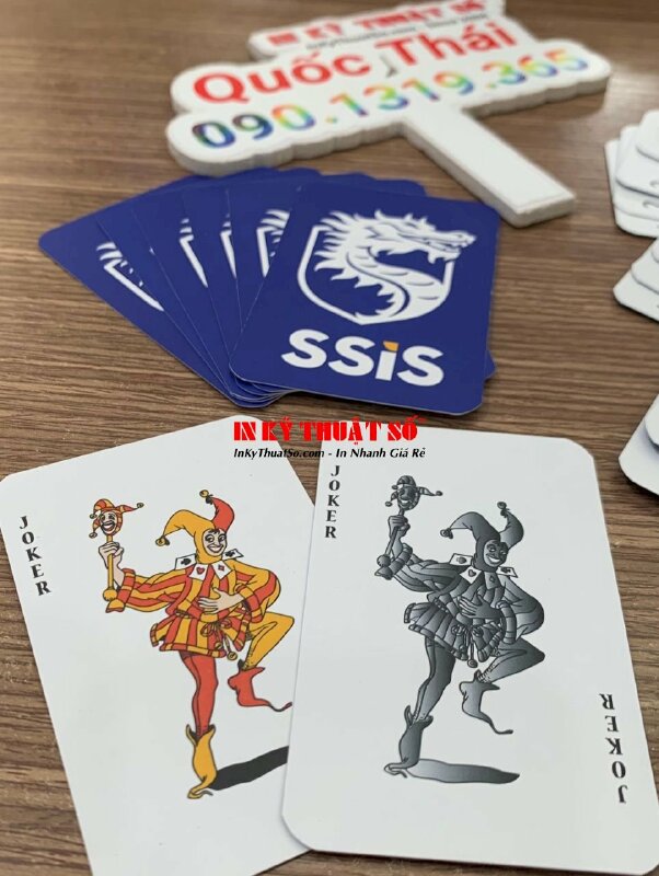 In thẻ bài, in bộ bài, in lá bài logo mặt sau làm quà tặng - INKTS690