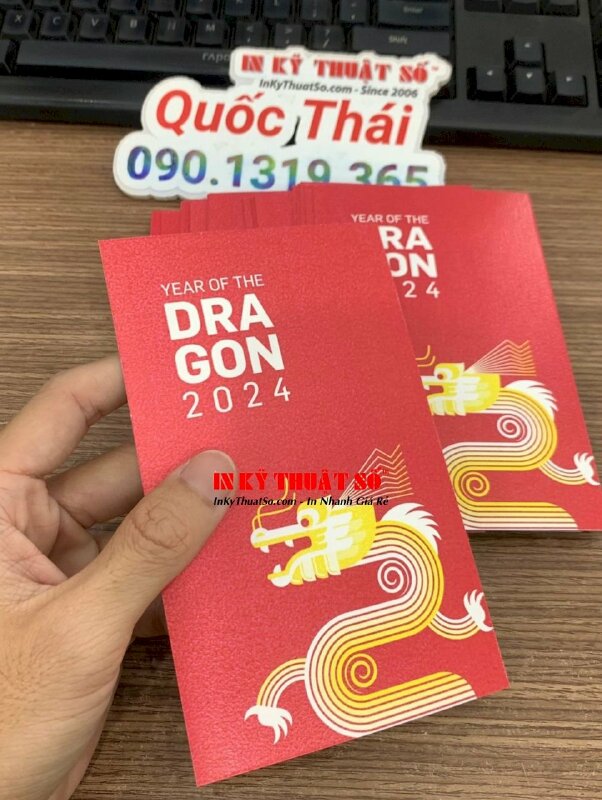 In thiệp chúc mừng năm mới bằng tiếng Anh, in thiệp Tết giấy mỹ thuật K04 Koehler - INKTS1164