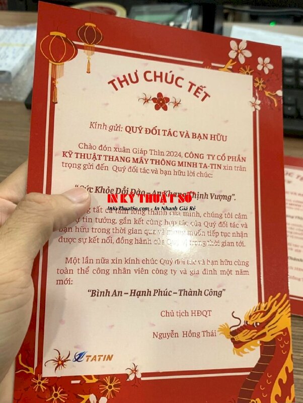 In thư chúc Tết gửi quý đối tác và bạn hữu - INKTS1163