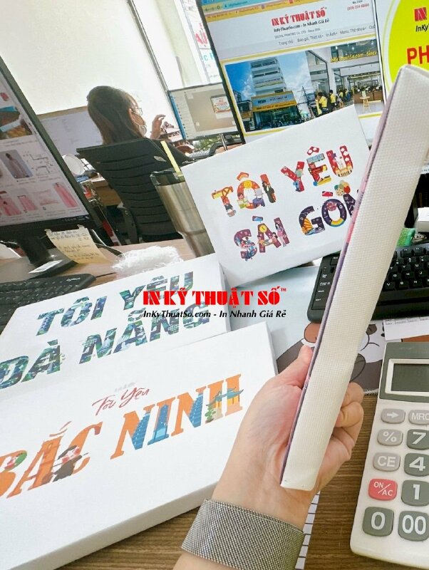 In tranh Canvas chữ nghệ thuật đóng khung gỗ không viền size nhỏ - INKTS394