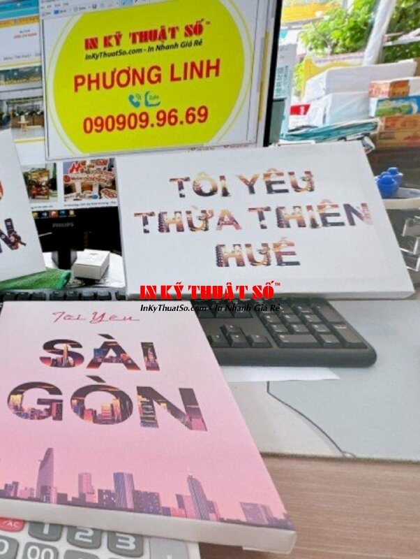 In tranh Canvas chữ nghệ thuật đóng khung gỗ không viền size nhỏ - INKTS394
