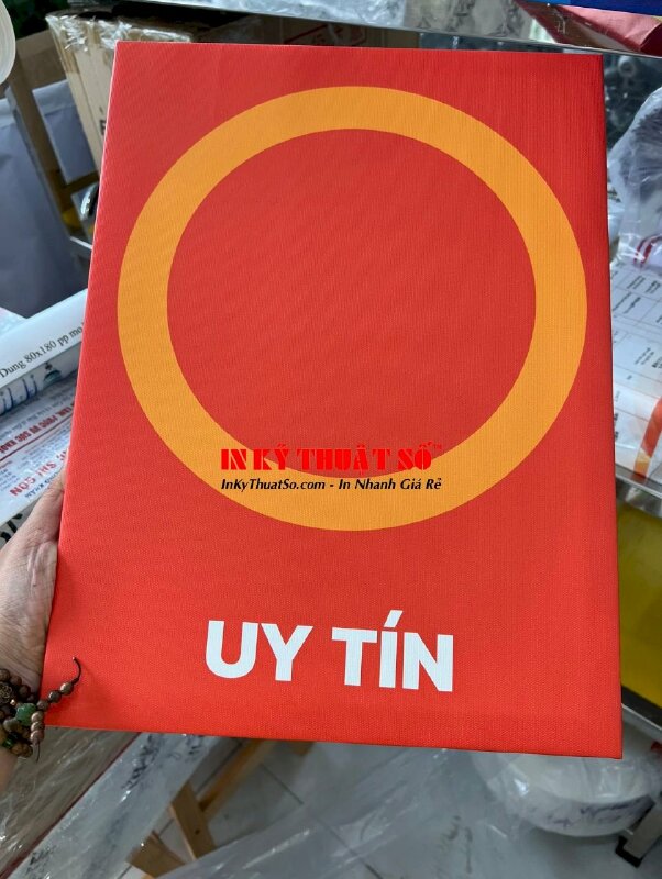 In tranh động lực văn phòng, tranh canvas dầu mờ căng khung treo tường - INKTS740