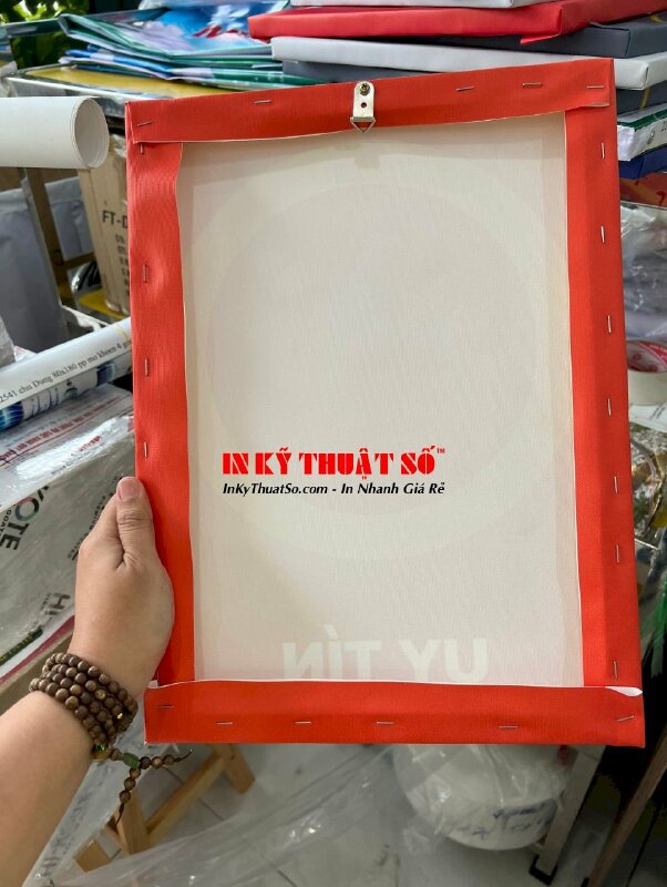 In tranh động lực văn phòng, tranh canvas dầu mờ căng khung treo tường - INKTS740