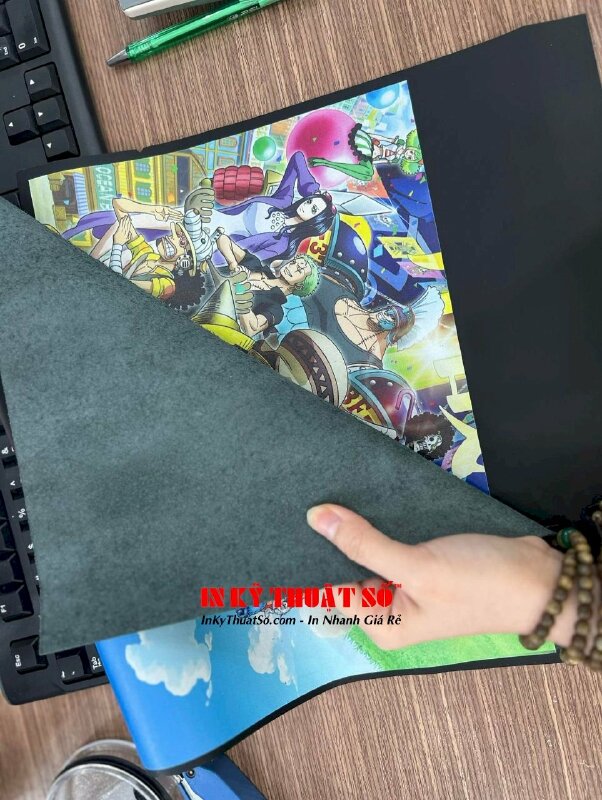 In UV trên simili hình One Piece theo yêu cầu - INKTS249