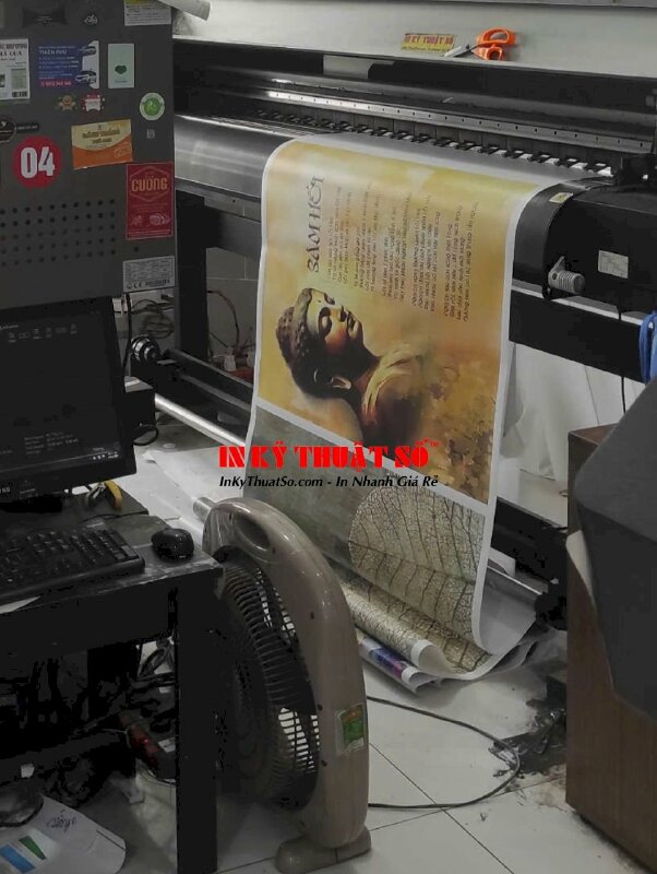 In tranh Canvas Phật giáo Kinh Sám Hối - In Kỹ Thuật Số Since 2006