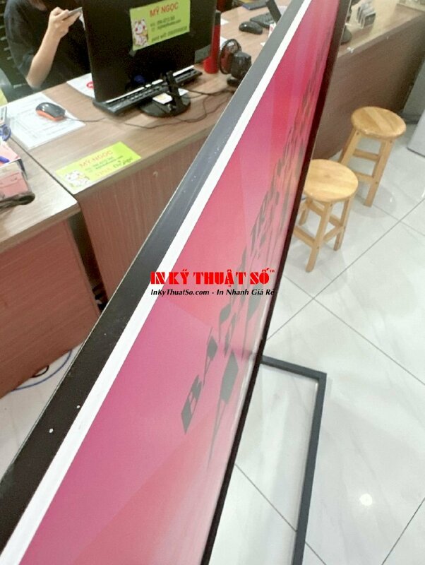 Làm chân standee sắt bảng hiệu ngoài trời cửa hàng đặc sản Tây Ninh - INKTS896